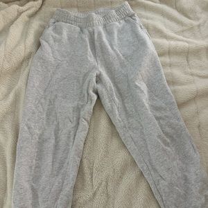 american eagle heather grey high rise sweats